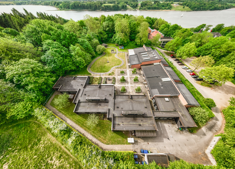 Dronefoto af Æblehaven